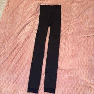 Dark Gray Fleece-Lined Leggings
